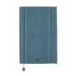 Agenda spiralé Burgos - 1 semaine sur 2 pages - 17 x 24,5 cm - bleu - Oberthur