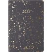 Agenda Céleste - 1 semaine sur 2 pages - 10 x 15 cm - anthracite - Oberthur
