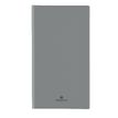 Agenda de poche spiralé Malmö - 1 semaine sur 2 pages - 9,5 x 17,5 cm - gris - Oberthur