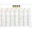 3664447125428-Oberthur Fluo - Calendrier 7 mois par face - 21 x 26,5 cm - orange--0