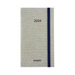 Agenda de poche Notavision Barista - 1 semaine sur 2 pages - 9 x 16 cm - bleu - Brepols
