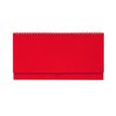 Agenda à spirale Colours Collection - planificateur de bureau - 1 semaine par page - 29 x 15 cm - rouge