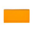 Agenda à spirale Colours Collection - planificateur de bureau - 1 semaine par page - 29 x 15 cm - orange