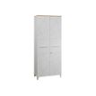 3483600216014-Armoire haute Sunday - L80 x H192 x P42 - 2 portes - façade blanc sérigraphié - SANS TOP--0
