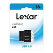 0843367129348-Lexar JumpDrive V40 -  Pack de 3 clés USB 16 Go - USB 2.0 - noir--0