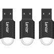 0843367129348-Lexar JumpDrive V40 -  Pack de 3 clés USB 16 Go - USB 2.0 - noir--1
