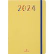 3664447158785-Agenda Merida - 1 semaine sur 2 pages - 17 x 24,5 cm - jaune - Oberthur--0