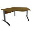 Burocean Idra - bureau - 120° hoek - walnoot