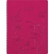 3664447204864-Agenda à spirale Primrose - 1 semaine sur 2 pages - 22 x 28 cm - fuchsia - Oberthur--0