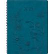 3664447204871-Agenda à spirale Primrose - 1 semaine sur 2 pages - 22 x 28 cm - vert canard - Oberthur--0