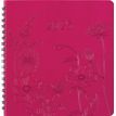 3664447204970-Agenda à spirale Primrose - 1 semaine sur 2 pages - 16,5 x 16,5 cm - fuchsia - Oberthur--0