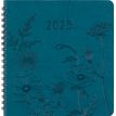 3664447204987-Agenda à spirale Primrose - 1 semaine sur 2 pages - 16,5 x 16,5 cm - vert canard - Oberthur--0