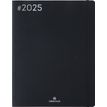 3664447205847-Agenda Flex - 1 semaine sur 2 pages - 22 x 28 cm - noir - Oberthur--0