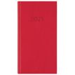 3664447206158-Agenda London - 1 semaine sur 2 pages - 9,5 x 17,5 cm - rouge - Oberthur--0