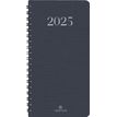 3664447208503-Agenda de poche spiralé Galway - 1 semaine sur 2 pages - 9,5 x 17 cm - anthracite - Oberthur--0