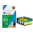 Cartouche compatible HP 950XL/951XL - Pack de 4 - noir, cyan, magenta, jaune - G&G