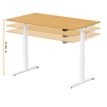3760350281081-Bureau électrique UGO - L140x80cm - pieds blancs - plateau imitation chêne Stone-P_405113026_8-7