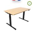 3760350281173-Bureau électrique UGO - L140x80cm - pieds noirs - plateau imitation chêne Stone-P_405113027_4-3