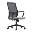 OfficePro Zigy - Stoel - hoge rug - armsteunen - kanteling - draaibaar - grijs, zwart