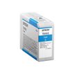 Epson T850200 - 80 ml - hoge capaciteit - cyaan - origineel - inktcartridge - voor SureColor P800, P800 Designer Edition, SC-P800