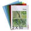 3157401009747-Exacompta - 2 Packs de 50 Pochettes coin lisses - A4 - 13/100 - couleurs assorties-P_405118387_1-0