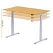 3760350281418-Bureau électrique UGO - L140x80cm - pieds gris - plateau chêne massif-P_405119046_6-5
