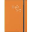 My Hello Agenda - 1 semaine sur 2 pages - A5 - moutarde - Oberthur