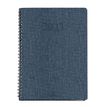 Agenda wire'o Glasgow - 1 semaine sur 2 pages - 22 x 28 cm - bleu marine - Oberthur