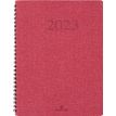 Agenda wire'o Glasgow - 1 semaine sur 2 pages - 22 x 28 cm - rouge - Oberthur