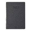 Agenda wire'o Glasgow - 1 semaine sur 2 pages - 17 x 24,5 cm - anthracite - Oberthur