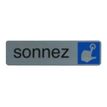 3130630671626-Exacompta - Pictogramme - Sonnez - 44 x 165 mm - aluminium brossé-P_405121400_3-0