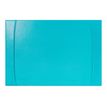 Quo Vadis Satiny bureaumat - 56 x 38 cm - koeienhuid - eendenblauw
