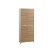 3483600215895-Armoire haute Sunday - L80 x H192 x P42 - 2 portes - dessus et façade chêne - SANS TOP-P_405124467_1-0