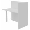 Banque d'accueil Retour direct haut OLA - L122,5 x H112 x P62,5 cm - structure blanc perle, plateau blanc perle