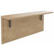 Burocean Ola - Receptionist desk shelf - rechthoekig - licht eiken - koolstof basis