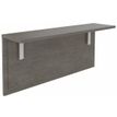 Burocean Ola - Receptionist desk shelf - rechthoekig - grijs eiken - parelwit basis
