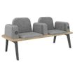 Burocean Ilo - bench - 2 zitplaatsen - textiel, CMHR (Combustion Modified High Resilience)-schuim