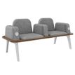 Burocean Ilo - bench - 2 zitplaatsen - textiel, CMHR (Combustion Modified High Resilience)-schuim