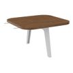 Burocean Ilo - extension shelf - vierkant - walnoot
