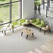3253310179677-Table basse ILO - L114xP67xH39 cm - pieds blanc - finition chêne clair-P_405134643_3-2