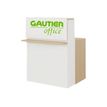 Gautier office ZOOM RECEPTION - component receptiebalie - recht - natuurlijk gestructureerd eiken