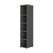 Gautier office CONNEXION - column unit - 4 planken - houtskool, country oak