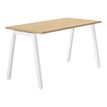 Gautier office CONNEXION - tafel - rechthoekig - eiken - eiken, metaal wit