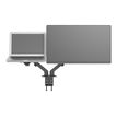 5812011000000-Vision VFM-DAD/4 - Bras support pour 2 écrans jusqu'à 27" - fixation pince-P_405143859_1-0