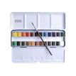 3013643014461-Lefranc Bourgeois - 24 Demi-godets de peinture aquarelle fine avec pinceau et palettte - boî-P_405146458_2-0