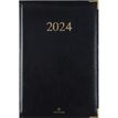 Agenda Kiev - 1 semaine sur 2 pages - 22 x 28 cm - noir - Oberthur