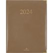 Agenda Kiev - 1 semaine sur 2 pages - 22 x 28 cm - taupe - Oberthur