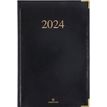 Agenda Kiev - 1 semaine sur 2 pages - 17 x 24,5 cm - noir - Oberthur