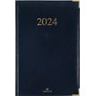 Agenda Kiev - 1 semaine sur 2 pages - 17 x 24,5 cm - bleu marine - Oberthur