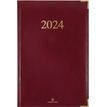 Agenda Kiev - 1 semaine sur 2 pages - 17 x 24,5 cm - bordeaux - Oberthur